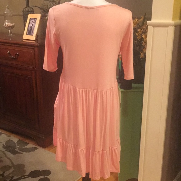 🌷 Blush Short Sleeve High Low Tunic - Picture 5 of 5